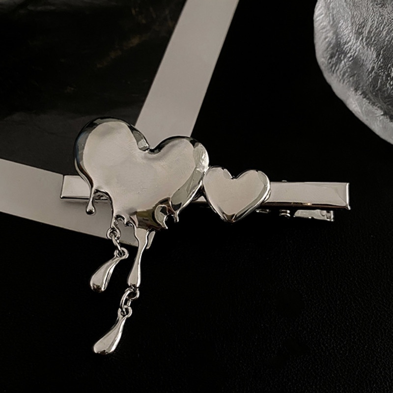 Kẹp Tóc Kim Loại Hình Giọt Nước Phong Cách retro