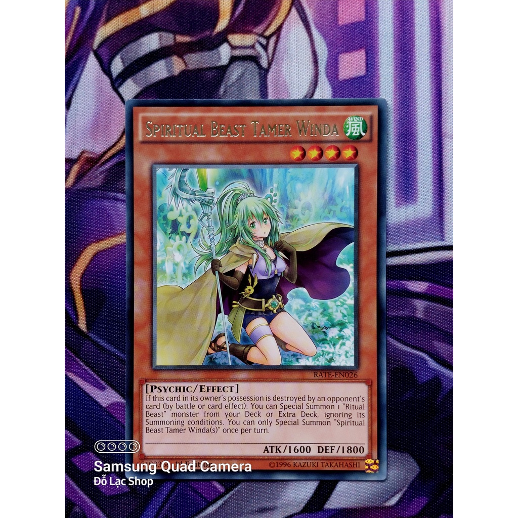 Thẻ Bài Yugioh Monster Spiritual Beast Tamer Winda - RATE-EN026 - Rare