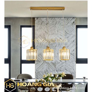 Đèn thả trần - đèn thả bàn ăn mina pha lê trang trí hiện đại - kèm bóng led và đế ốp trần