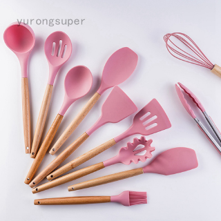 Bộ Dụng Cụ Nhà Bếp Chống Dính Màu Hồng