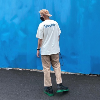 LEVENTS® POPULAR LOGO TEE CREAM/ BLUE (BEST SELLER CỦA BST POPULAR)