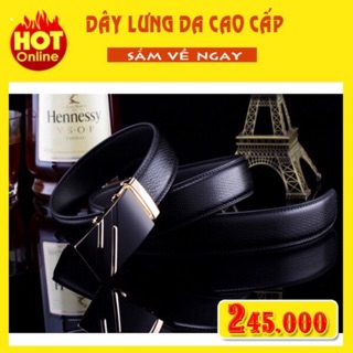 Thắt lưng da nam cao cấp - Khóa tự động / Dây nịt nam