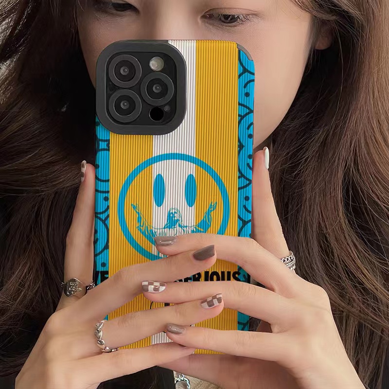 drew Sang Trọng Ốp Điện Thoại Da In Hình Mặt Cười Cho iphone 13 Pro Max i13 13pro 11 Pro Max i11 X XR Xs Max 7plus 8plus 12Pro 12 Pro Max