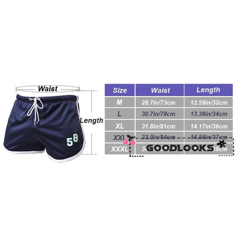 Quần ngắn tập gym chất vải lưới thoáng mát cho nam