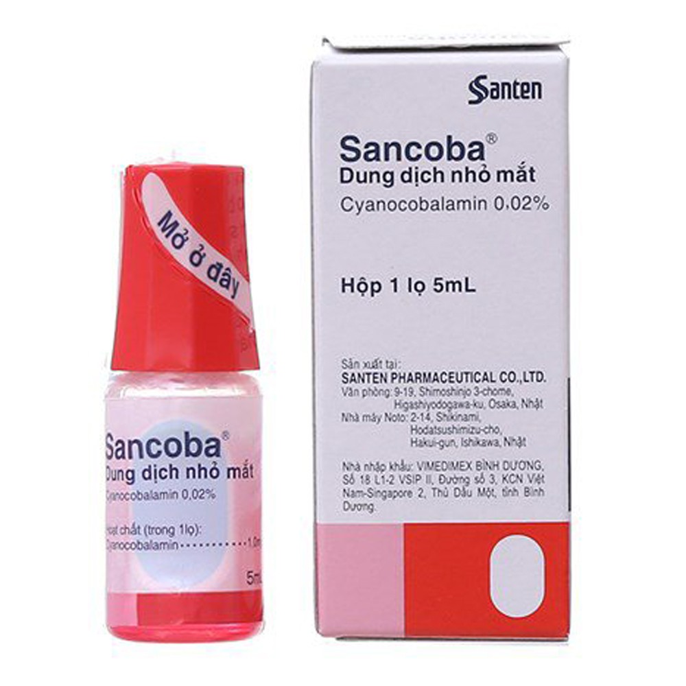 Nhỏ mắt sancoba - 5ml, Hỗ trợ phục hồi thị lực [Hàng Nhật Chính Hãng]