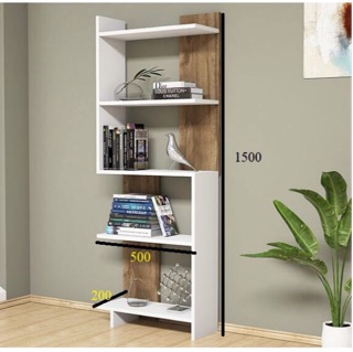Kệ Sách Gỗ Lắp Ghép 5 Ngăn cao 1m50 rộng 50cm (có sẵn) như hình