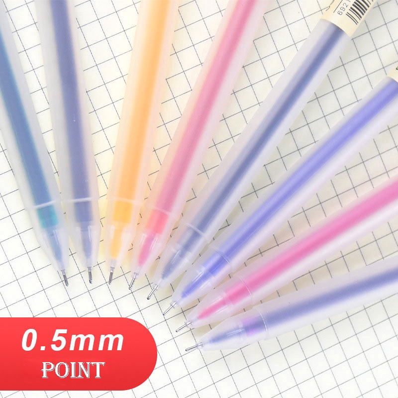 Set 12 Bút Mực Nước Ngòi 0.5mm Với 8 Màu Sắc