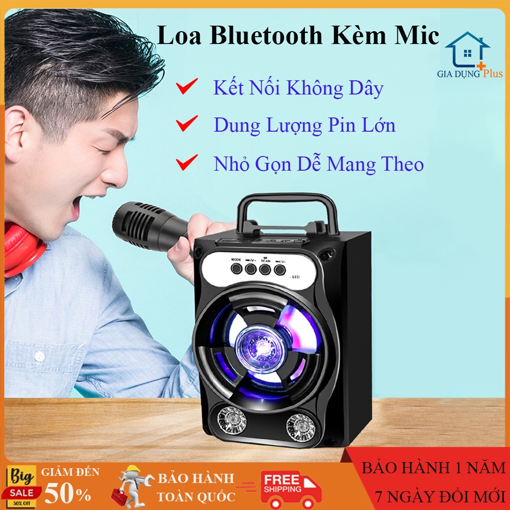 Loa bluetooth hát karaoke kèm mic, loa bluetooth hát karaoke mini