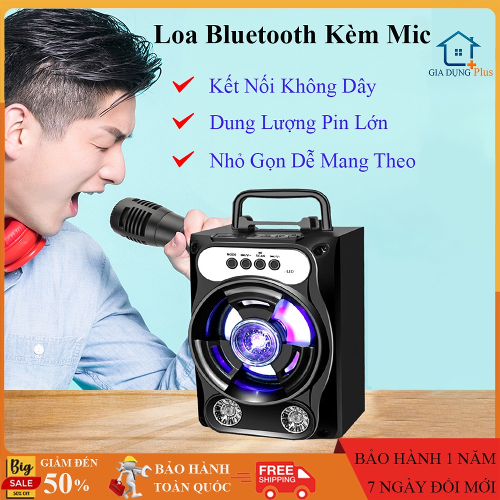 Loa bluetooth hát karaoke kèm mic, loa bluetooth hát karaoke mini giá rẻ mang lại phút giây thư giãn cho gia đình