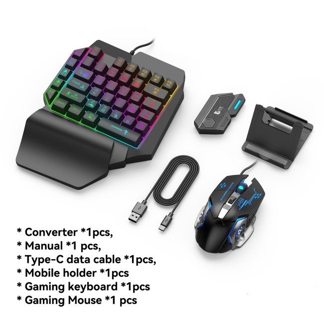 Bộ chuyển đổi bàn phím và chuột chơi game Bluetooth 5.0 chuyên dụng cho điện thoại