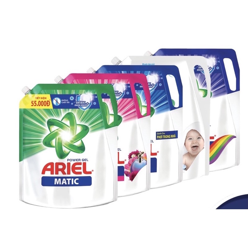 Nước Giặt Ariel Túi 3.2Kg và 3,5kg ( mẫu mới )