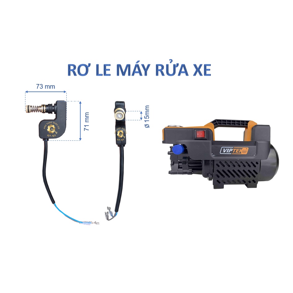 Rơ le áp lực thay thế dòng máy rửa xe mini gia đình, ROLE máy xịt rửa áp lực cao, Rơle đen, rơ le bầu