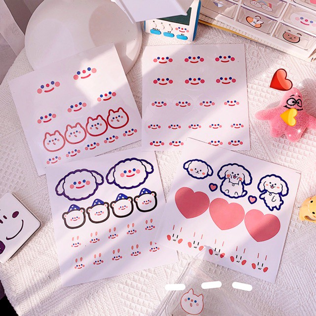 Zanmoo Hà Nội - Sticker DIY 43 hình kute Zanmoo, Sticker trang trí tập,vở, đồ dùng học tập, Vali , bàn học