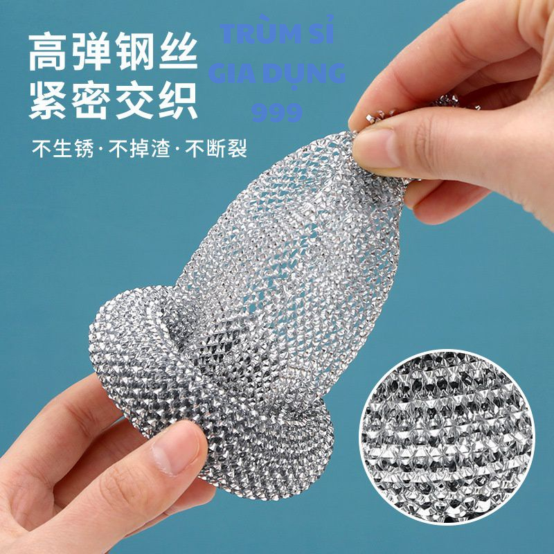 dụng cụ chùi xoong có tay cằm có thể tháo rời, dụng cụ rửa chén vệ sinh xoong nồi đa năng tiện lợi