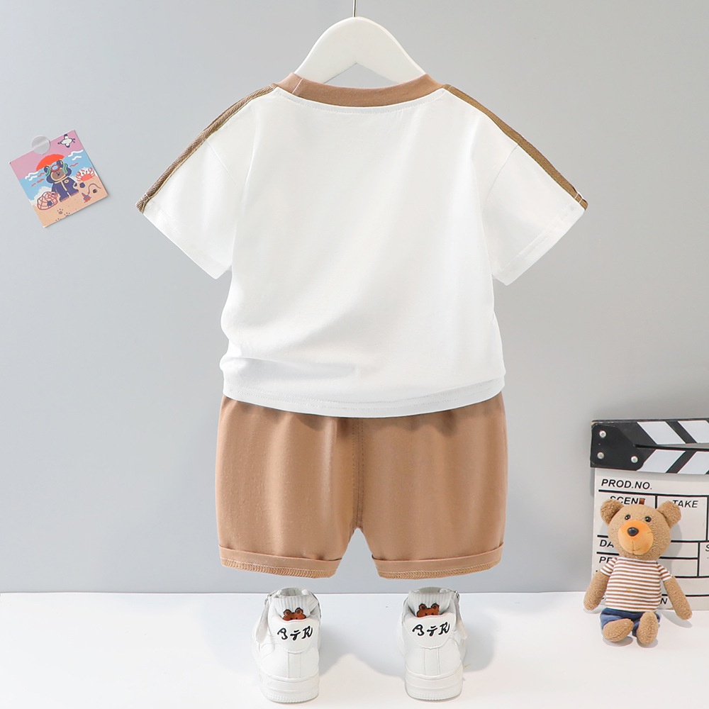 Set Đồ Mùa Hè 2 Món Gồm Áo Thun cotton Dễ Thương + Quần Ngắn Thời Trang Cho Bé Sơ Sinh
