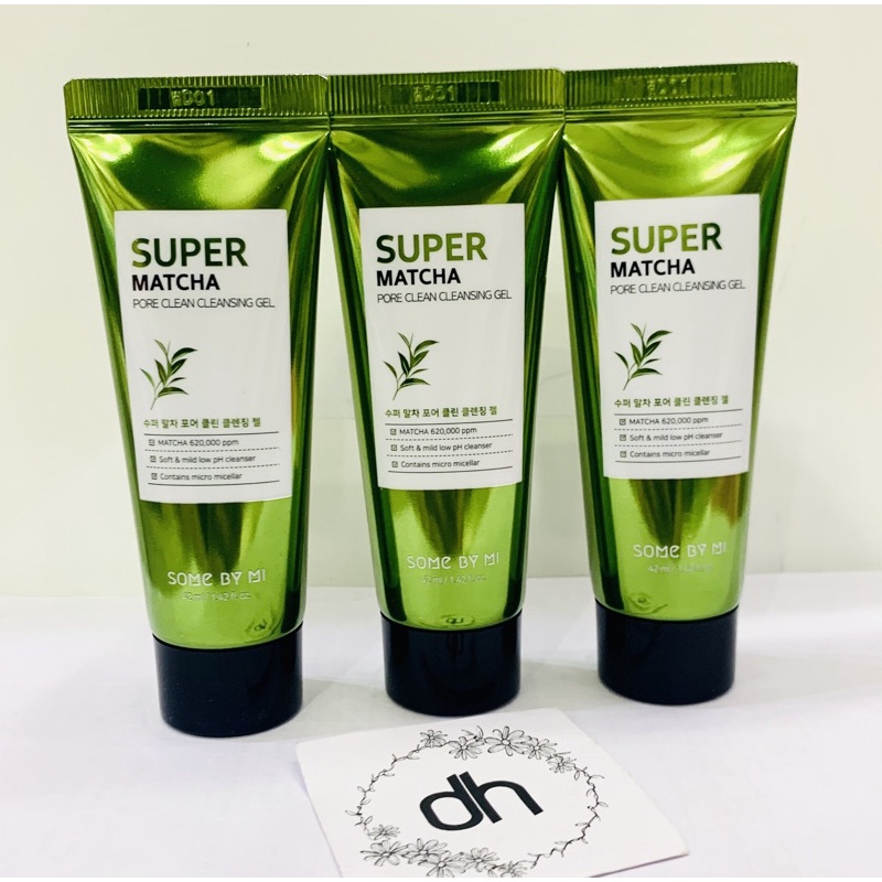 Sữa Rửa Mặt Tẩy Da Chết Dịu Nhẹ Some By Mi Super Matcha Pore Clean Cleansing Gel