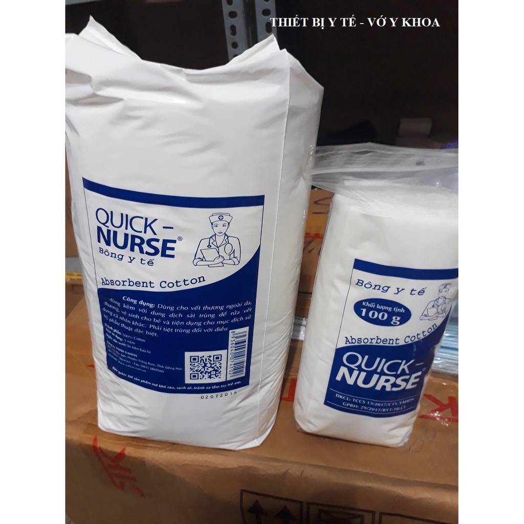 Bông gòn y tế QUICK NURSE 500g - 1kg