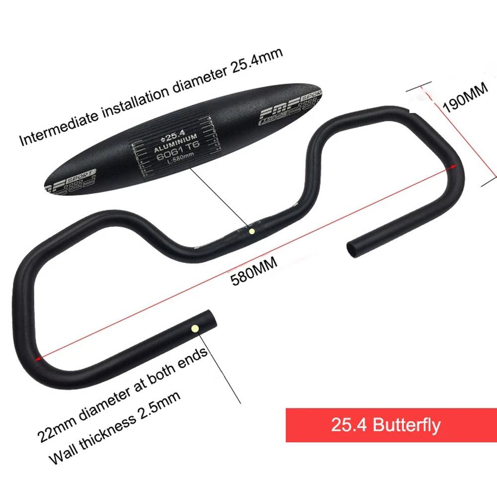 LANFY Tay Lái Xe Đạp BMX 31.8mm 580mm Bằng Hợp Kim Nhôm Kèm Vỏ Bọc