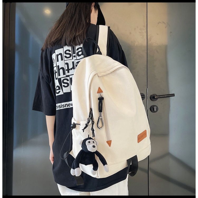 Balo ulzzang nam nữ đi học chống thấm basic BAG U MENGTU24