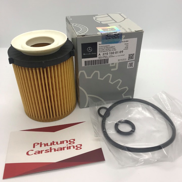 Lọc dầu nhớt Mer-Benz.: A180, A220, A250, B180, B200, B220, B250, C180 AMG, C160, C180, C200, C250, 