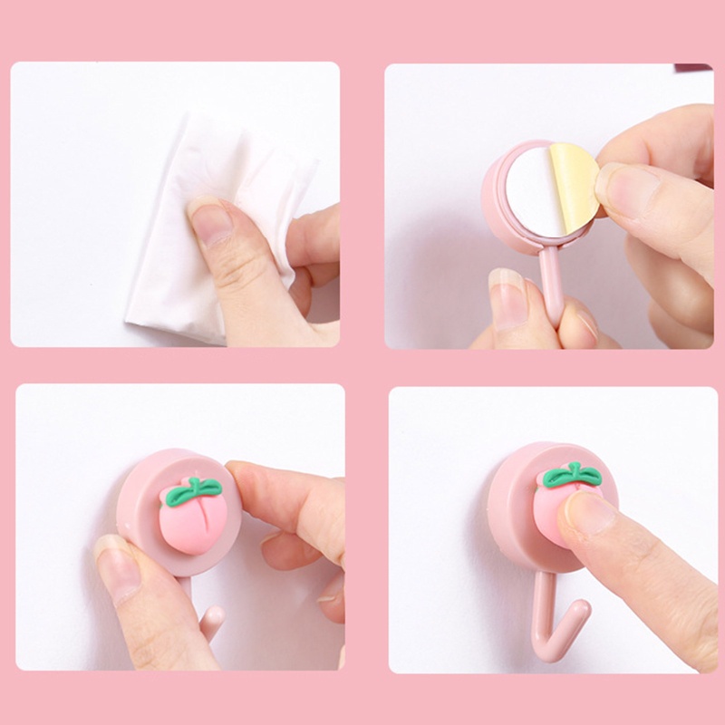 Set 10 Móc Treo Áo Khoác Họa Tiết Hoạt Hình Dễ Thương Sắp Xếp Gọn Gàng Trang Trí Nhà Tắm
