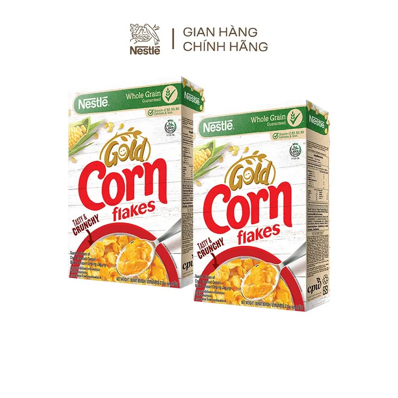 Combo 2 hộp ngũ cốc ăn sáng Nestlé Cornflakes (hộp 275g)