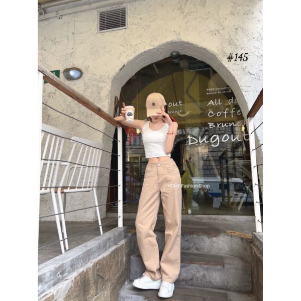 Quần Baggy Kaki Nữ Lưng Cao Bigsize 3 màu, #145. Hàng VNXK. Huynhsen Shop