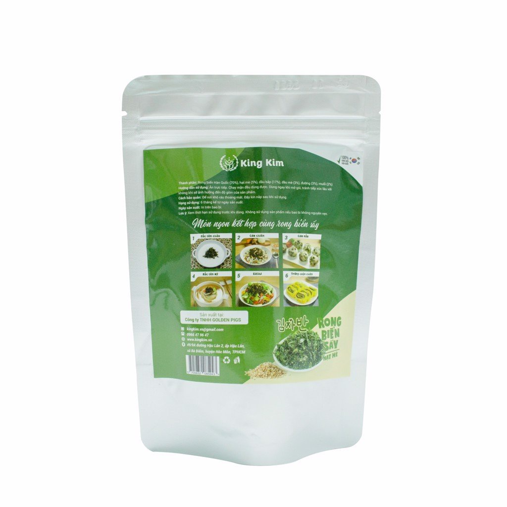 Rong Biển Sấy Hàn Quốc King Kim ăn liền 50g