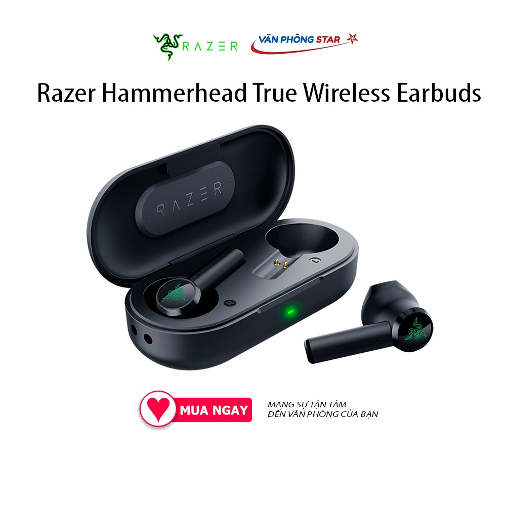 Tai nghe không dây Bluetooth Razer Hammerhead True Wireless Earbuds chính hãng bảo hành 24 tháng vanphongstar