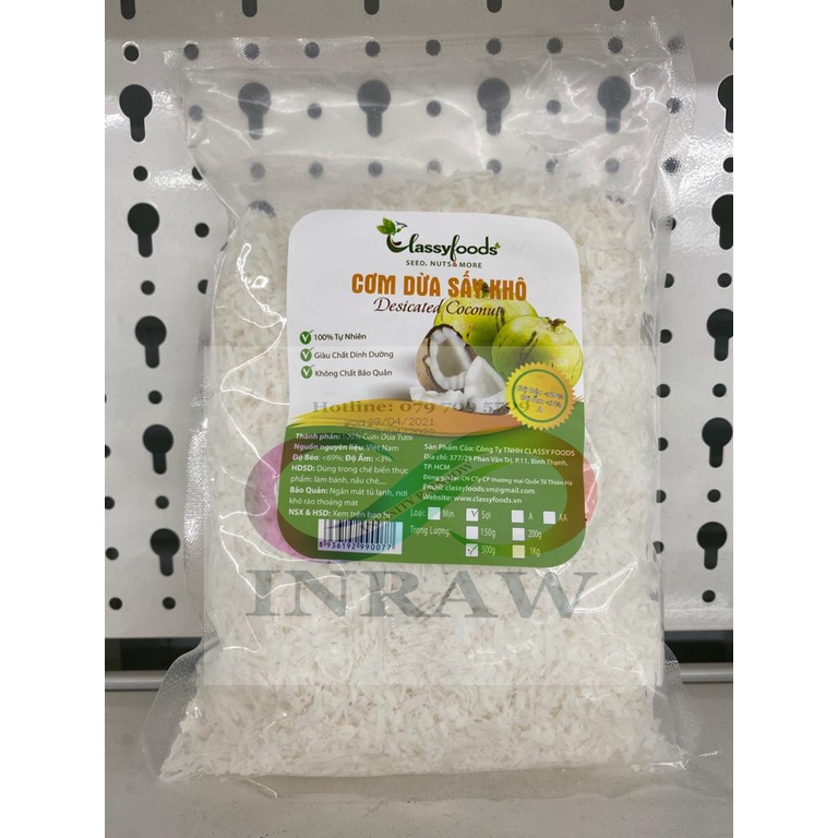 Cơm Dừa Sấy Khô Dạng Sợi Gói 1kg - Giao thương hiệu ngẫu nhiên