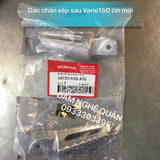 Gác chân xếp sau Vario 2018 150cc zin Indonesia mới 100% 💰 340,000 VND / 1 cặp