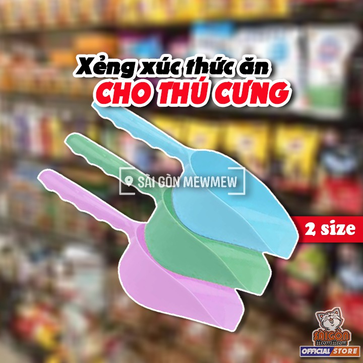 Xẻng xúc thức ăn cho chó mèo [GIAO MÀU NGẪU NHIÊN]