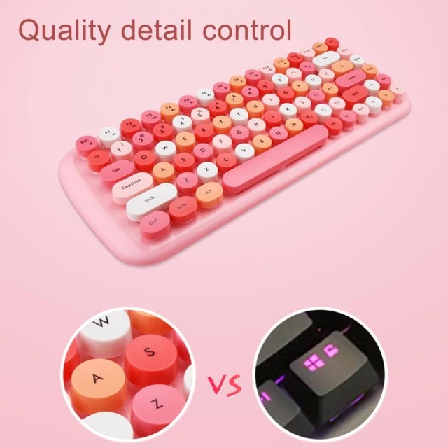 Bộ bàn phím và chuột ko dây MOFii CANDY dễ thương,84 phím,dùng cho laptop tivi tablet