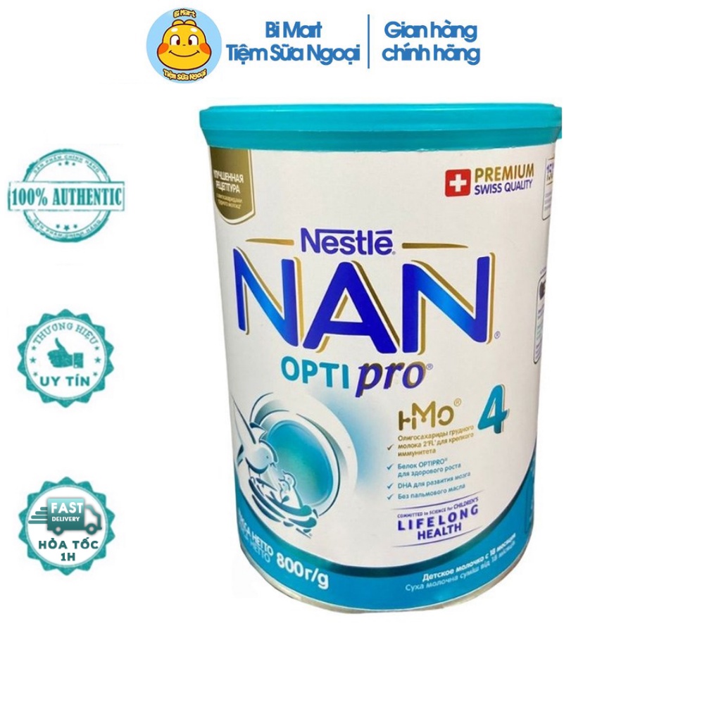 Sữa NAN Nga đủ số 1,2,3,4 800g Tăng cường sức đề kháng và tốt cho hệ tiêu hóa  - 𝐁𝐢 𝐌𝐚𝐫𝐭