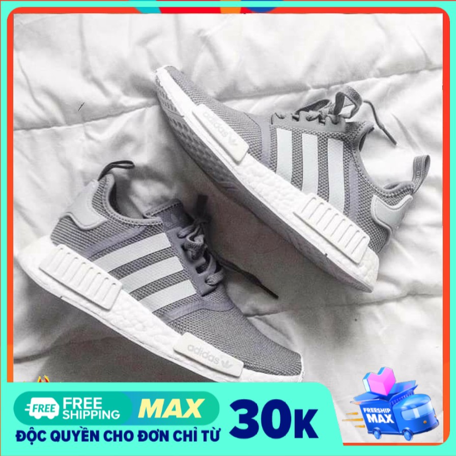 Giày Sneaker Nam Nữ Adidas NMD R1 Xám (fullbox+freeship)