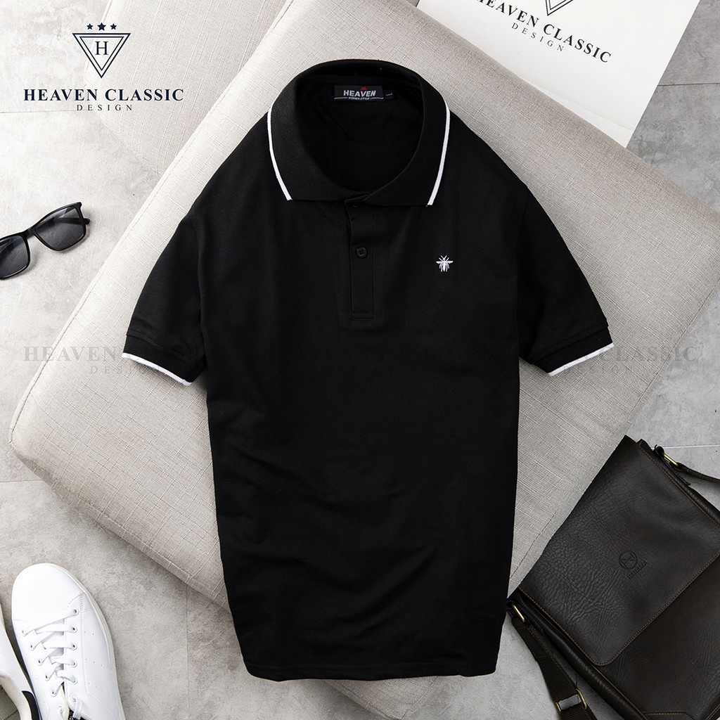 ⚡Áo Polo Nam thêu ong ⚡ 2 màu cực đẹp, hàng chính hãng Heaven
