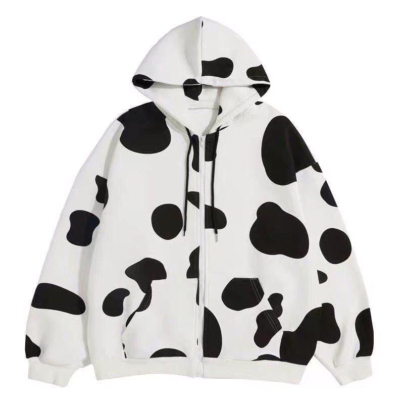 [Mã NHAC66DL Giảm 10k Đơn 0k] Áo khoác thời trang nam nữ form rộng hình Bò Sữa, phong cách Unisex Freesize <70kg | BigBuy360 - bigbuy360.vn