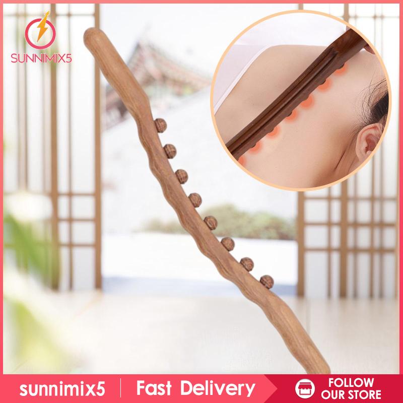 [Trend Sport] Con Lăn Gỗ Gua Sha Cầm Tay Chuyên Nghiệp Để Định Hình Cho Lưng Và Eo
