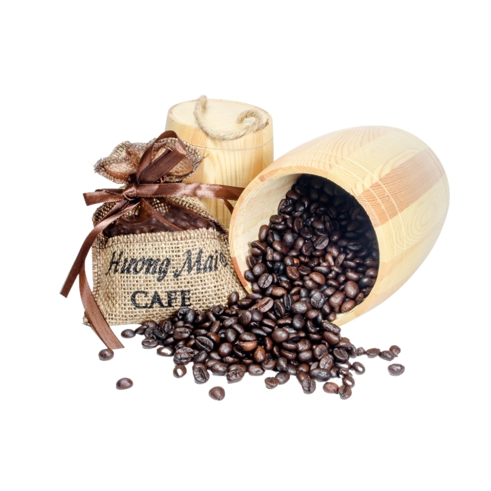 Túi thơm cà phê 100% hạt cà phê nguyên chất khối lượng 80g khử mùi, hút ẩm Ô tô, văn phòng, tủ quần áo từ Hương Mai Cafe