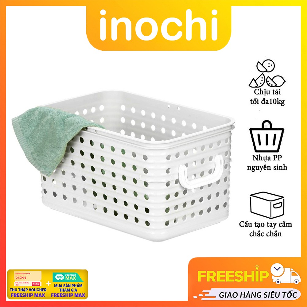 Làn Đựng Đồ Đi Sinh Cho Mẹ Xách Quai Bên Inochi, Giỏ Để Quần Áo Cho Bé, Gio Xach Quai, Nhựa Cao cấp, Công Nghệ Nhật Bản