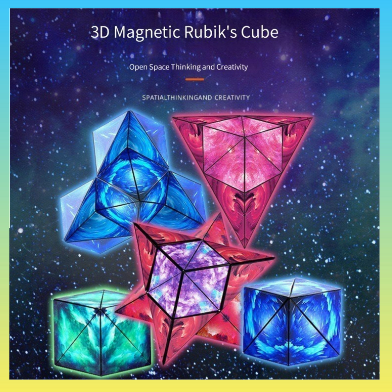 Đồ Chơi Khối Rubik Nam Châm 3D Độc Đáo Cho Trẻ Em