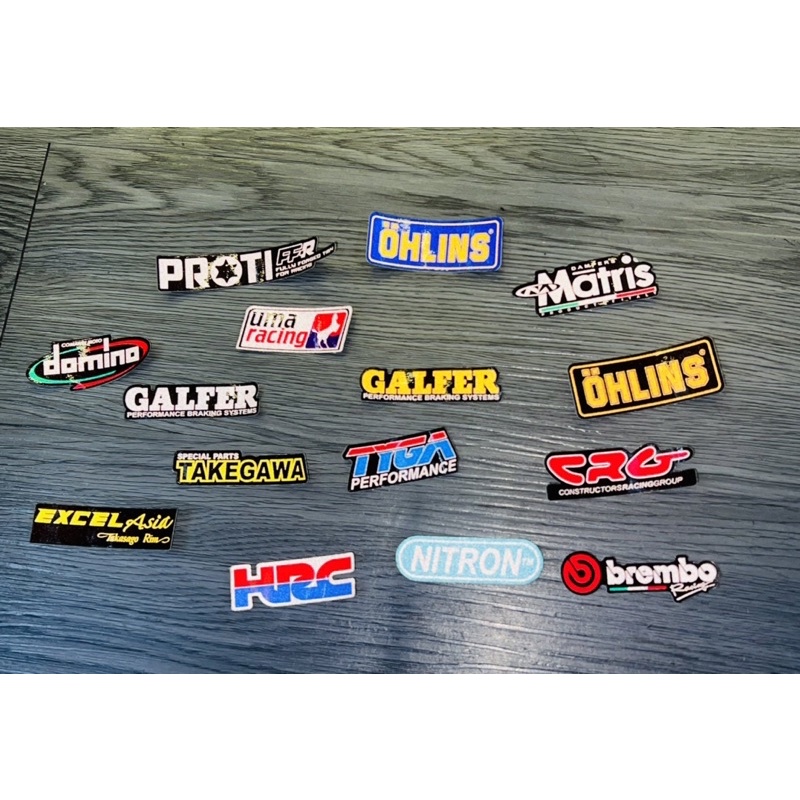 Tem Logo Sticker Racing Phản Quang Nhiều Thương Hiệu ohlins, Matris,CRG,HRC v.v