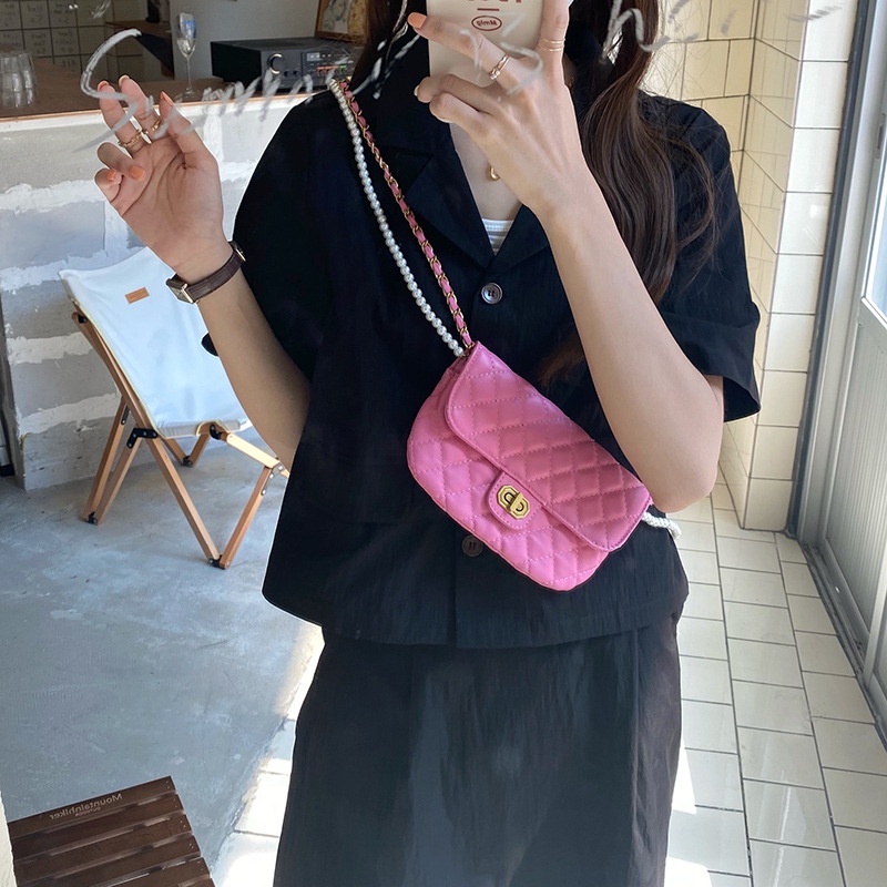 Túi Đeo Chéo Đựng Điện Thoại Đính Ngọc Trai Thời Trang Mùa Hè Cho Nữ 2021