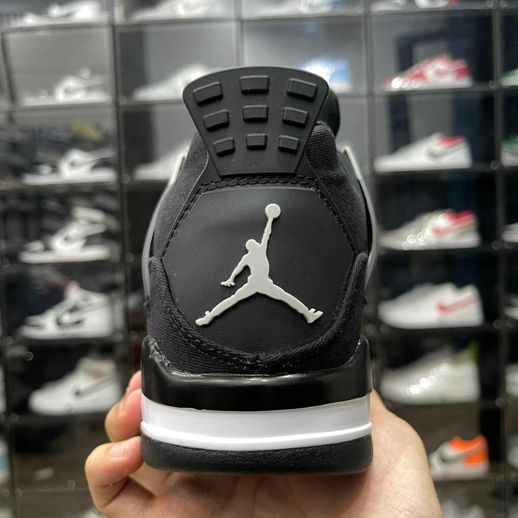 Giày JD4 Retro SE Black and Light Steel, AJ4 Đen Xám - Than.Shoes