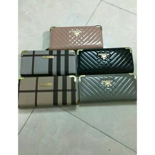 Ví Burberry cao cấp 2 khóa kéo