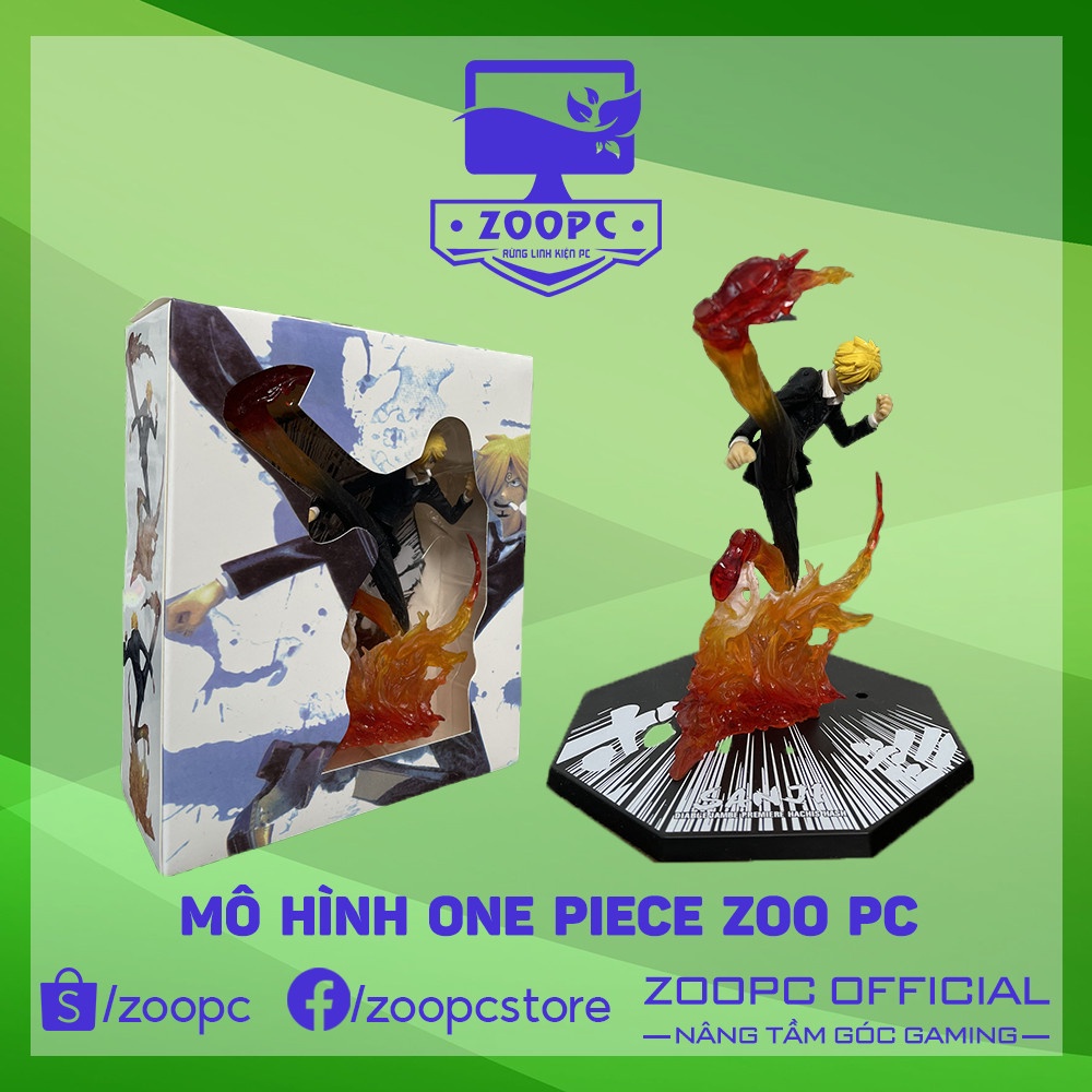 Mô hình One Piece giá rẻ Fullbox ZooPC Luffy - Zoro - Sanji hàng cao cấp đế có chữ tên các nhân vật..., Figure One piece