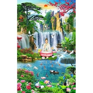 Tranh đính đá full kin toan bo-Tranh  in theo yêu cầu 1m*1m7