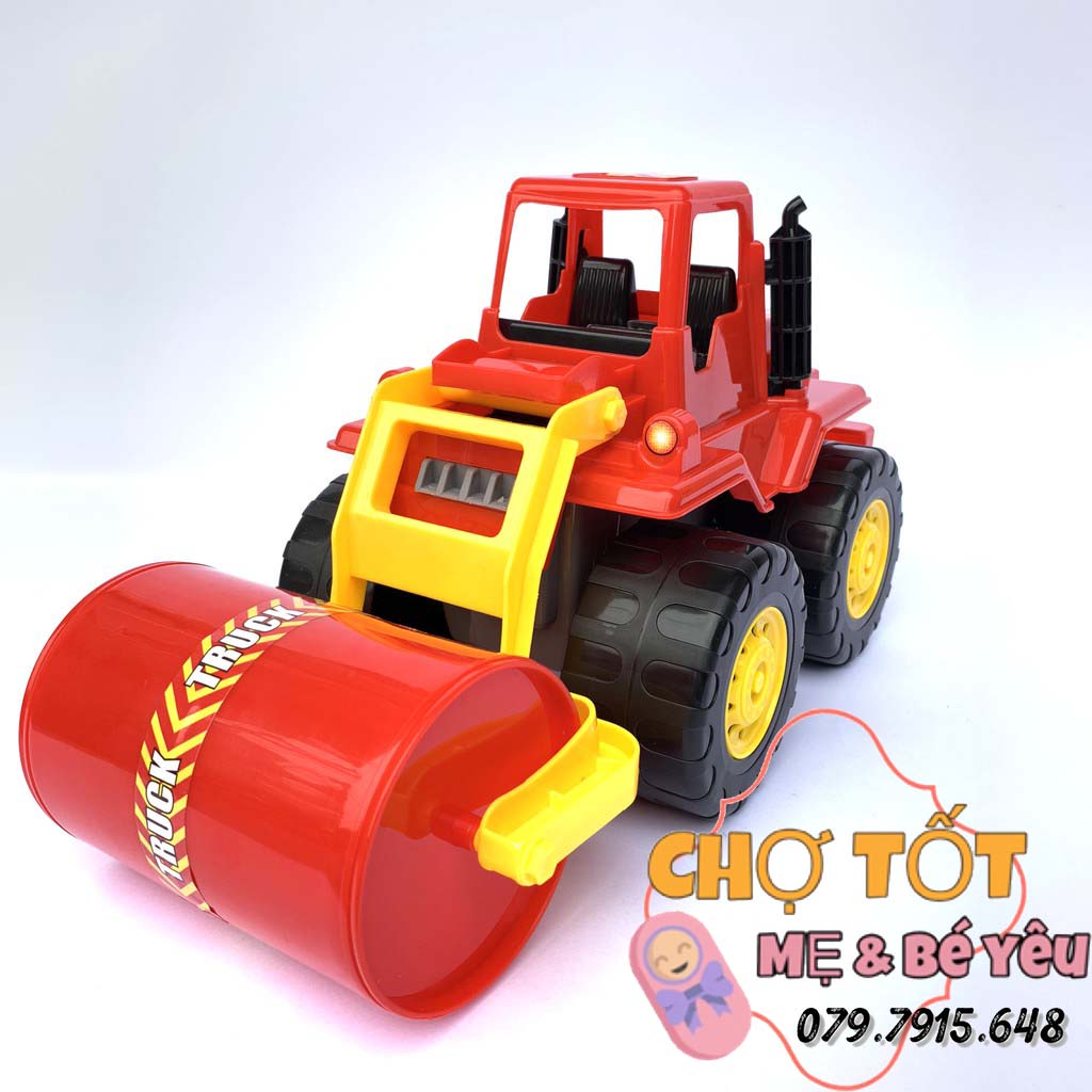 Đồ Chơi Mô Hình Xe Công Trình Siêu Trọng Tải Xe Lu Long Thủy Hàng Việt Nam