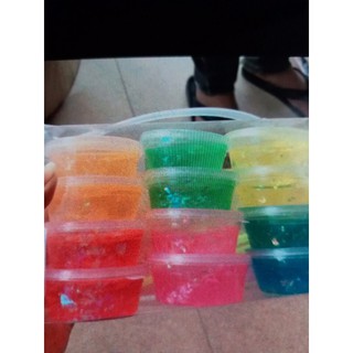 12 hũ slime có nhũ sặc sỡ