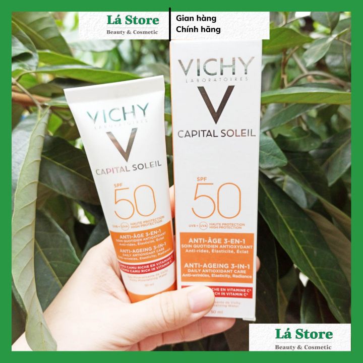 Kem Chống Nắng Ideal Vichy Capital Soleil Anti-Aging SPF50 PA+++UVA &amp; UVB 50ml